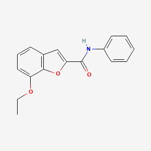 molecular formula C17H15NO3 B2986832 7-ethoxy-N-phenylbenzofuran-2-carboxamide CAS No. 350488-70-9