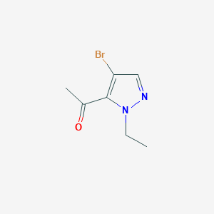 molecular formula C7H9BrN2O B2986854 1-(4-bromo-1-ethyl-1H-pyrazol-5-yl)ethanone CAS No. 925146-41-4