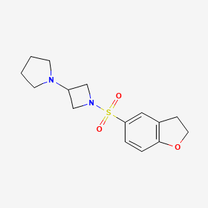 1-[1-(2,3-Dihydro-1-benzofuran-5-ylsulfonyl)azetidin-3-yl]pyrrolidine
