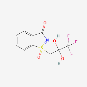 1-Oxo-1-(3,3,3-trifluoro-2,2-dihydroxypropyl)-1,2-benzothiazol-3-one
