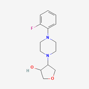 4-[4-(2-Fluorophenyl)piperazin-1-yl]oxolan-3-ol