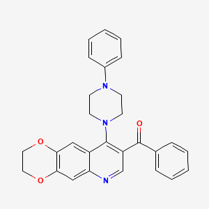 1-{8-benzoyl-2H,3H-[1,4]dioxino[2,3-g]quinolin-9-yl}-4-phenylpiperazine