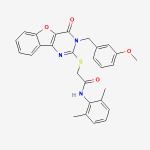 N-(2,6-dimethylphenyl)-2-{[3-(3-methoxybenzyl)-4-oxo-3,4-dihydro[1]benzofuro[3,2-d]pyrimidin-2-yl]sulfanyl}acetamide