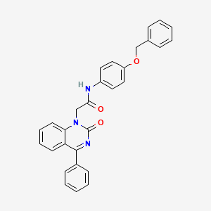 N-(4-(benzyloxy)phenyl)-2-(2-oxo-4-phenylquinazolin-1(2H)-yl)acetamide