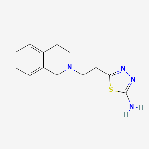 5-[2-(3,4-Dihydro-1H-isoquinolin-2-yl)-ethyl]-[1,3,4]thiadiazol-2-ylamine