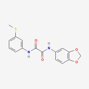 B2986919 N1-(benzo[d][1,3]dioxol-5-yl)-N2-(3-(methylthio)phenyl)oxalamide CAS No. 941998-59-0