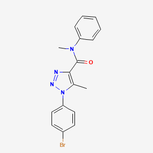 1-(4-bromophenyl)-N,5-dimethyl-N-phenyl-1H-1,2,3-triazole-4-carboxamide