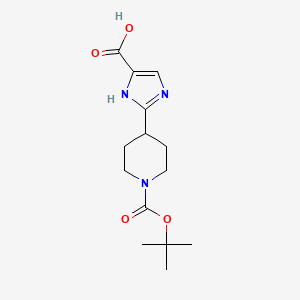 2-{1-[(tert-butoxy)carbonyl]piperidin-4-yl}-1H-imidazole-4-carboxylic acid