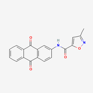 N-(9,10-dioxo-9,10-dihydroanthracen-2-yl)-3-methylisoxazole-5-carboxamide