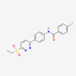 N-(4-(6-(ethylsulfonyl)pyridazin-3-yl)phenyl)-4-iodobenzamide
