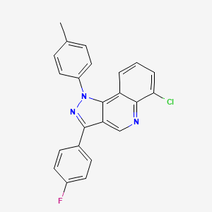 molecular formula C23H15ClFN3 B2987086 6-chloro-3-(4-fluorophenyl)-1-(p-tolyl)-1H-pyrazolo[4,3-c]quinoline CAS No. 901021-04-3