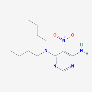molecular formula C12H21N5O2 B2987112 N4,N4-dibutyl-5-nitropyrimidine-4,6-diamine CAS No. 307326-55-2