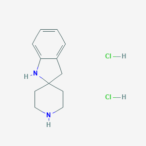 molecular formula C12H18Cl2N2 B2987187 1,3-Dihydrospiro[indole-2,4'-piperidine] dihydrochloride CAS No. 2197056-45-2