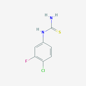 molecular formula C7H6ClFN2S B2987192 1-(4-chloro-3-fluorophenyl)thiourea CAS No. 1247905-10-7