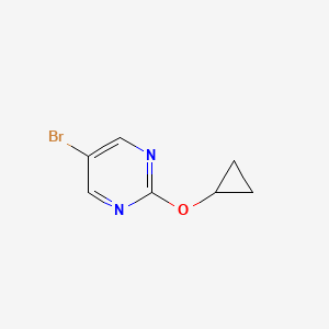 molecular formula C7H7BrN2O B2987194 5-Bromo-2-cyclopropoxypyrimidine CAS No. 1209458-76-3
