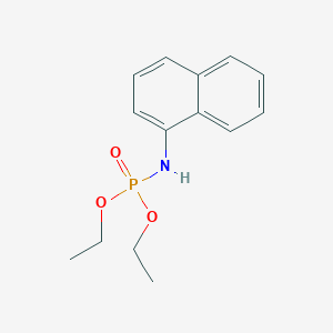 molecular formula C14H18NO3P B2987237 diethyl naphthalen-1-ylphosphoramidate CAS No. 49802-17-7
