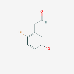 B2987260 (2-Bromo-5-methoxyphenyl)acetaldehyde CAS No. 1373403-25-8