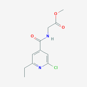 Methyl 2-[(2-chloro-6-ethylpyridine-4-carbonyl)amino]acetate