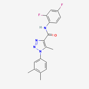 N-(2,4-difluorophenyl)-1-(3,4-dimethylphenyl)-5-methyl-1H-1,2,3-triazole-4-carboxamide
