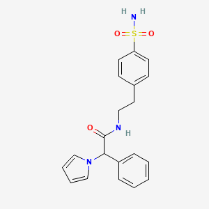 2-phenyl-2-(1H-pyrrol-1-yl)-N-(4-sulfamoylphenethyl)acetamide
