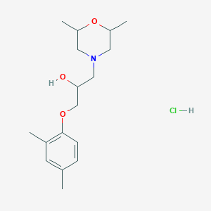 1-(2,6-Dimethylmorpholino)-3-(2,4-dimethylphenoxy)propan-2-ol hydrochloride