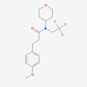 3-(4-methoxyphenyl)-N-(tetrahydro-2H-pyran-4-yl)-N-(2,2,2-trifluoroethyl)propanamide