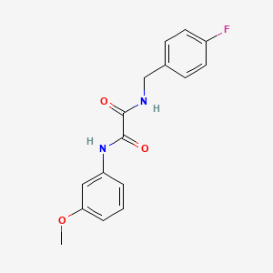 N-[(4-fluorophenyl)methyl]-N'-(3-methoxyphenyl)oxamide