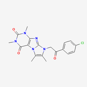 6-[2-(4-Chlorophenyl)-2-oxoethyl]-2,4,7,8-tetramethylpurino[7,8-a]imidazole-1,3-dione