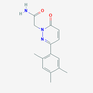 2-[6-Oxo-3-(2,4,5-trimethylphenyl)pyridazin-1-yl]acetamide
