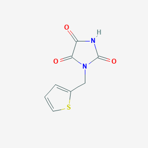 1-(Thiophen-2-ylmethyl)imidazolidine-2,4,5-trione