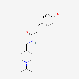N-((1-isopropylpiperidin-4-yl)methyl)-3-(4-methoxyphenyl)propanamide