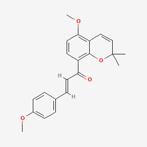 molecular formula C22H22O4 B2987336 Millepachine 