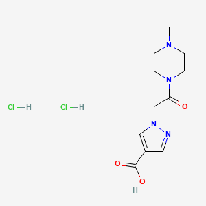 1-[2-(4-methylpiperazin-1-yl)-2-oxoethyl]-1H-pyrazole-4-carboxylic acid dihydrochloride