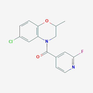 (6-Chloro-2-methyl-2,3-dihydro-1,4-benzoxazin-4-yl)-(2-fluoropyridin-4-yl)methanone