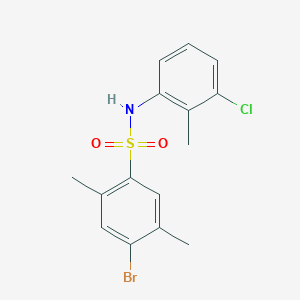 4-Bromo-N-(3-chloro-2-methylphenyl)-2,5-dimethylbenzenesulfonamide