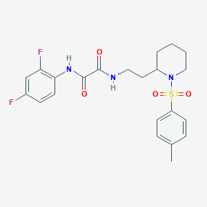 N1-(2,4-difluorophenyl)-N2-(2-(1-tosylpiperidin-2-yl)ethyl)oxalamide