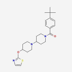 (4-(Tert-butyl)phenyl)(4-(thiazol-2-yloxy)-[1,4'-bipiperidin]-1'-yl)methanone