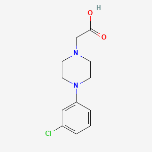 2-[4-(3-Chlorophenyl)piperazin-1-yl]acetic acid