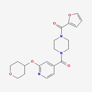 (4-(furan-2-carbonyl)piperazin-1-yl)(2-((tetrahydro-2H-pyran-4-yl)oxy)pyridin-4-yl)methanone