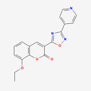 8-ethoxy-3-(3-pyridin-4-yl-1,2,4-oxadiazol-5-yl)-2H-chromen-2-one