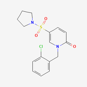 1-(2-chlorobenzyl)-5-(pyrrolidin-1-ylsulfonyl)pyridin-2(1H)-one
