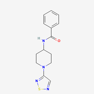 N-(1-(1,2,5-thiadiazol-3-yl)piperidin-4-yl)benzamide