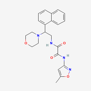 N1-(5-methylisoxazol-3-yl)-N2-(2-morpholino-2-(naphthalen-1-yl)ethyl)oxalamide