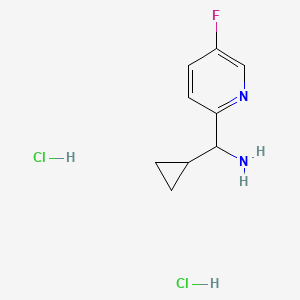 Cyclopropyl(5-fluoropyridin-2-yl)methanamine dihydrochloride
