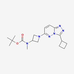 Tert-butyl N-[1-(3-cyclobutyl-[1,2,4]triazolo[4,3-b]pyridazin-6-yl)azetidin-3-yl]-N-methylcarbamate
