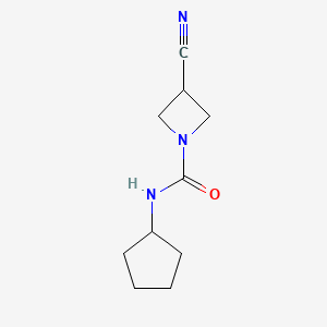 3-cyano-N-cyclopentylazetidine-1-carboxamide