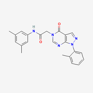 N-(3,5-dimethylphenyl)-2-[1-(2-methylphenyl)-4-oxopyrazolo[3,4-d]pyrimidin-5-yl]acetamide