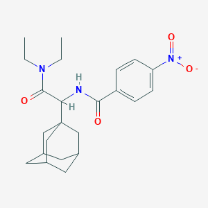 N-[1-(1-adamantyl)-2-(diethylamino)-2-oxoethyl]-4-nitrobenzamide