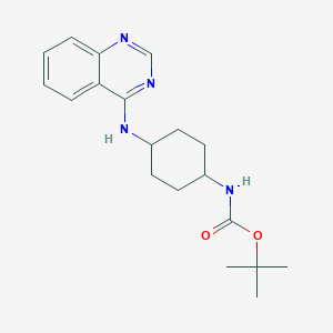 (1R,4R)-tert-Butyl N-[4-(quinazolin-4-ylamino)cyclohexyl]carbamate