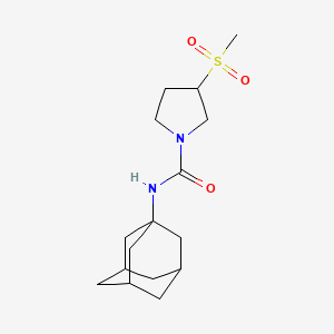 N-((1R,3s)-adamantan-1-yl)-3-(methylsulfonyl)pyrrolidine-1-carboxamide